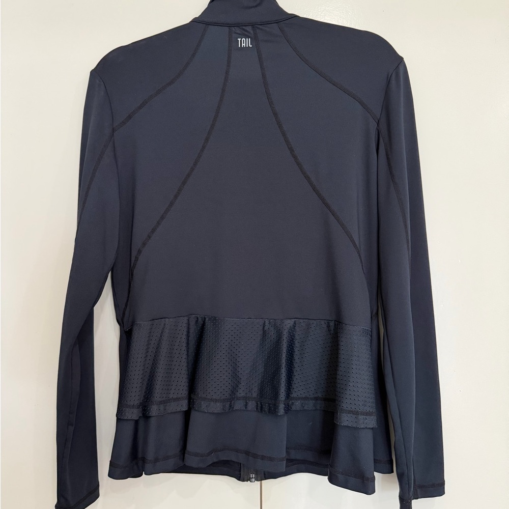 Tail Midnight Blue Zip-Front Athletic Golf Jacket for Women